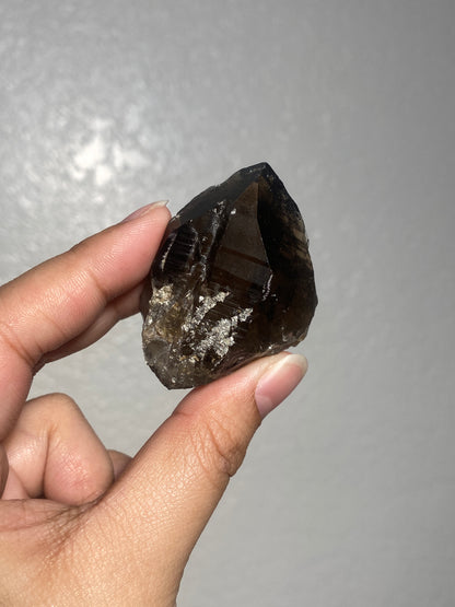 Turkish Morion Quartz with Lodolite Inclusions