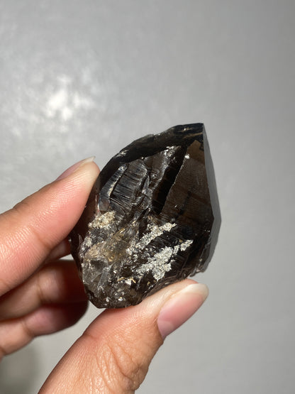 Turkish Morion Quartz with Lodolite Inclusions