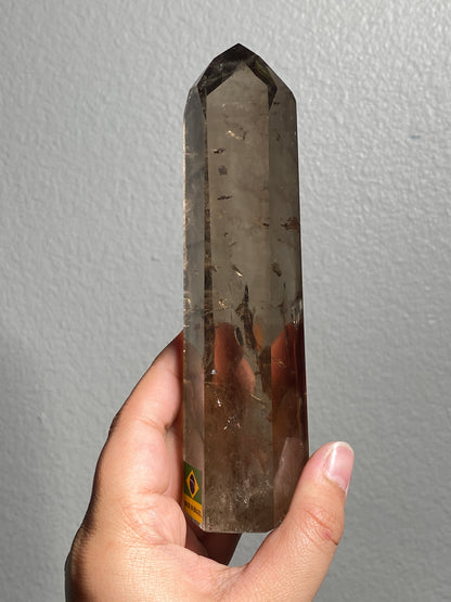 Smoky Quartz Tower 2 (Lodolite Inclusions)