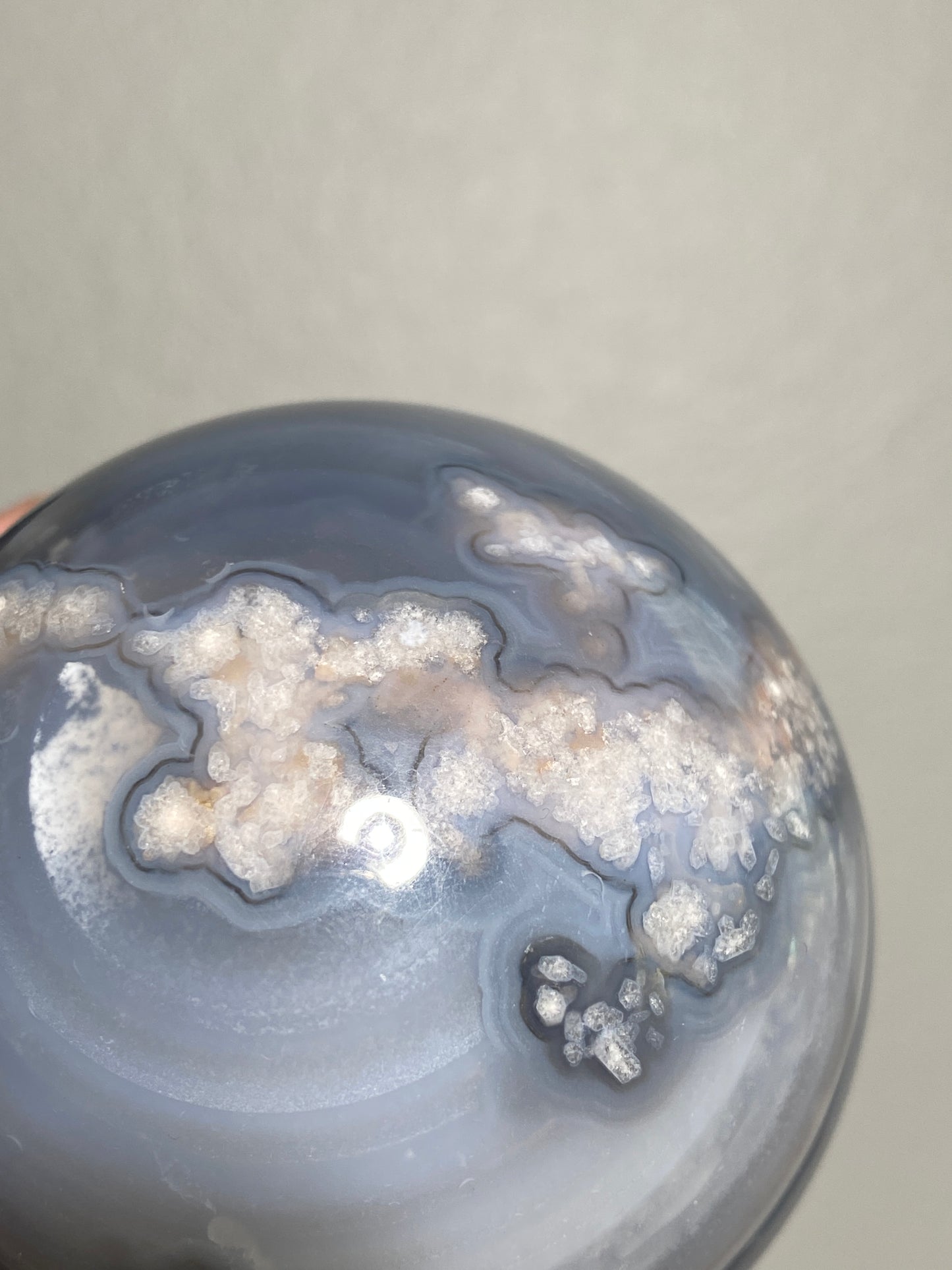 Blue Flower Agate Sphere 6