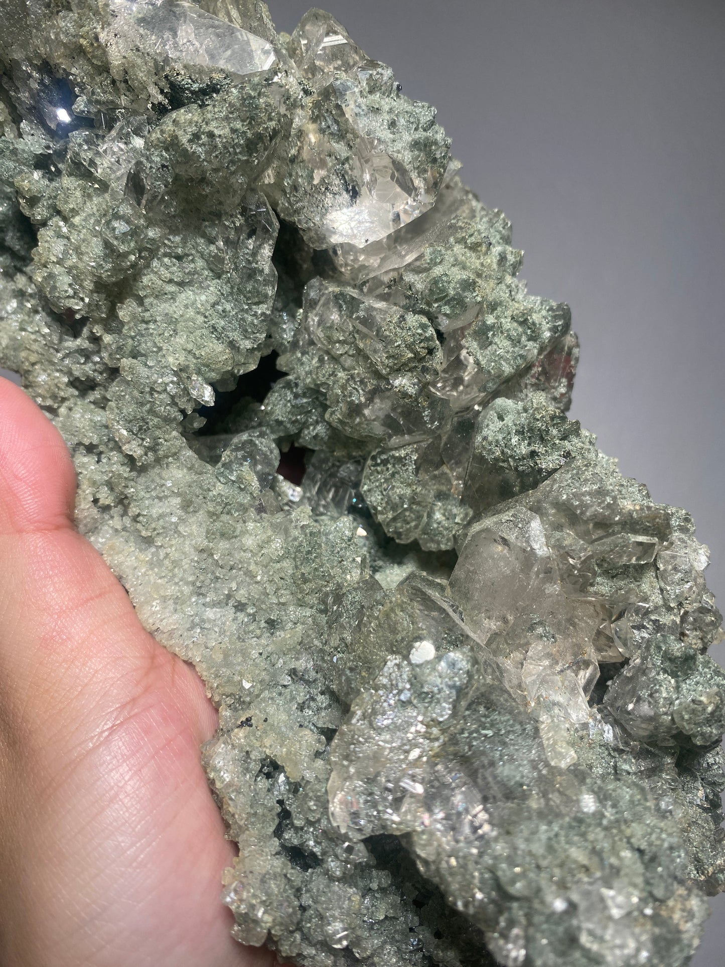 Large Himalayan Chlorite Quartz Cluster (Destash)