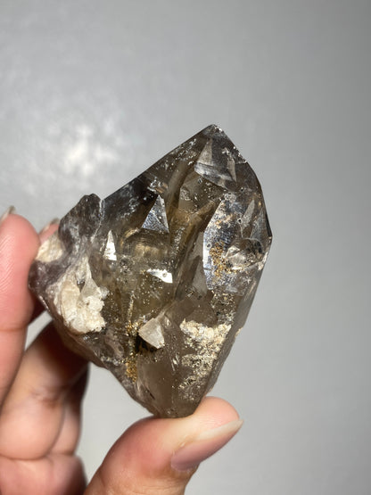 Turkish Light Smoky Quartz with Pyrite