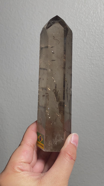 Smoky Quartz Tower 2 (Lodolite Inclusions)