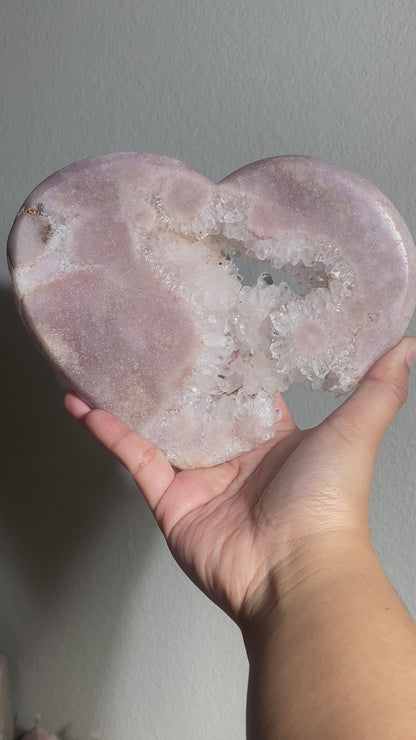 Pink Amethyst Heart 2
