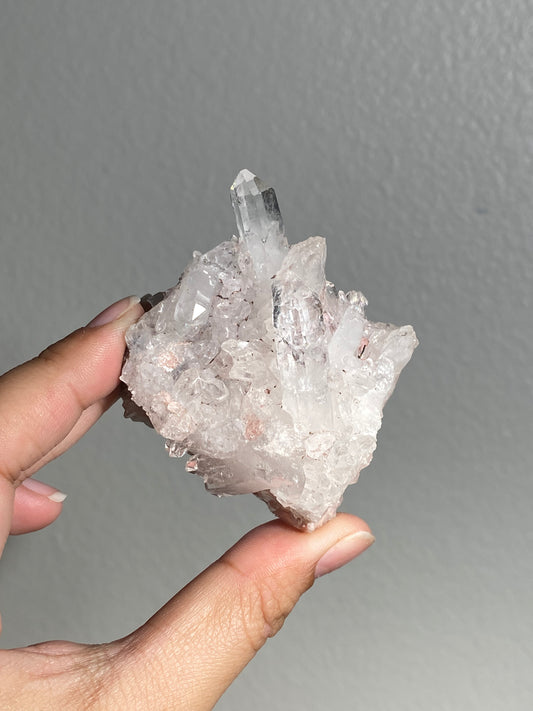 Pink Colombian Lemurian Cluster