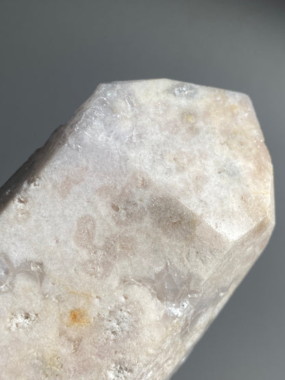 Pale Pink Amethyst Point with Quartz